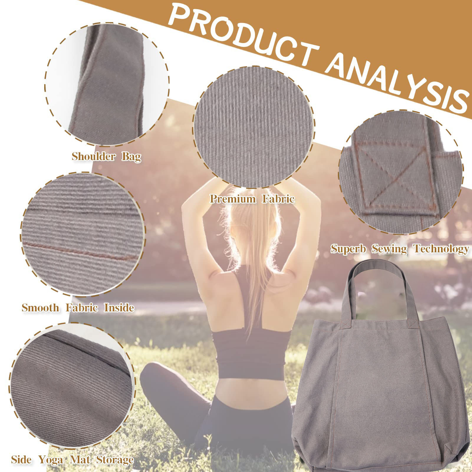 Canvas Yoga Mat Tote