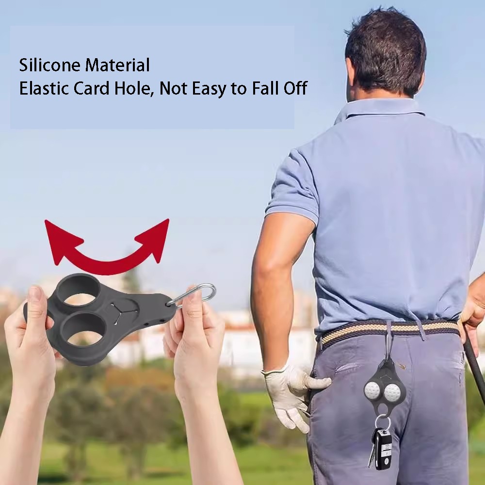 Silicone Golf Ball Clip Holder