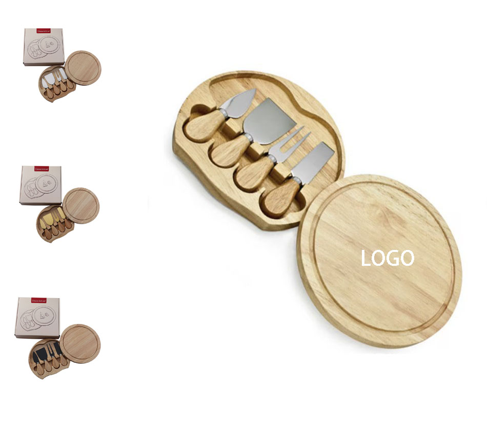Wooden Engraved Cheese Board Set