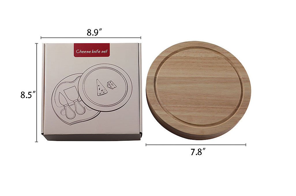 Wooden Engraved Cheese Board Set