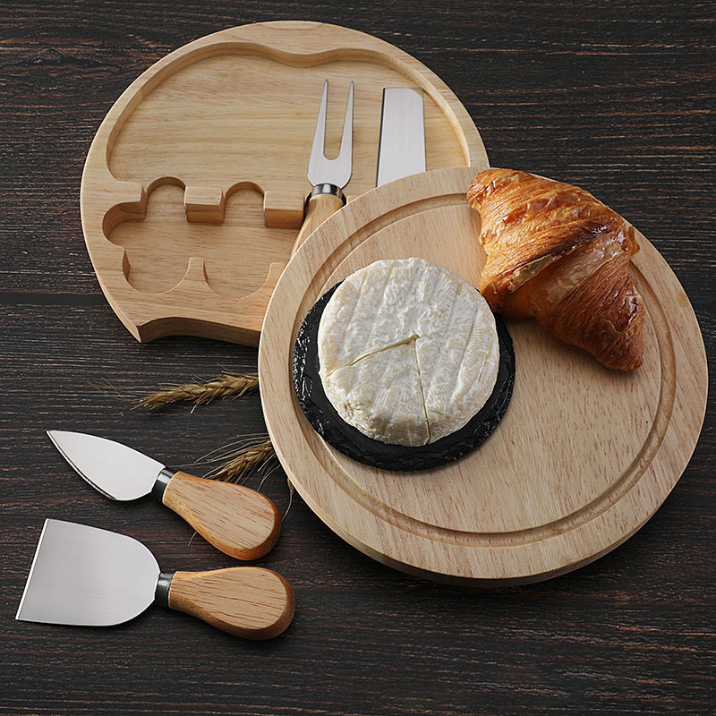 Wooden Engraved Cheese Board Set