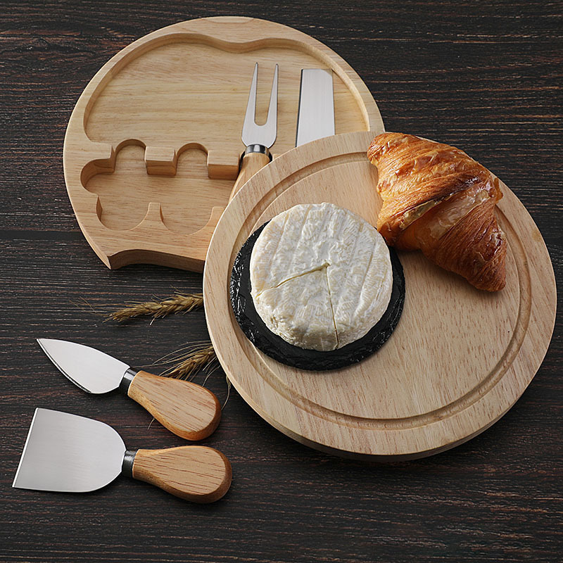 Wooden Engraved Cheese Board Set