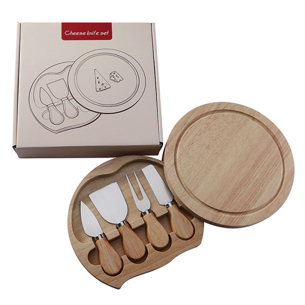 Wooden Engraved Cheese Board Set