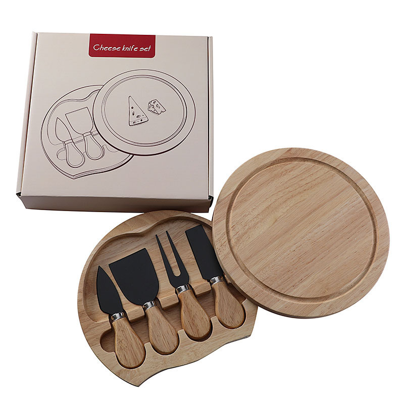 Wooden Engraved Cheese Board Set