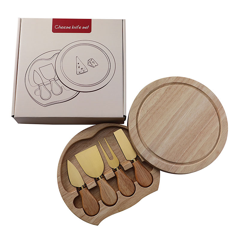 Wooden Engraved Cheese Board Set