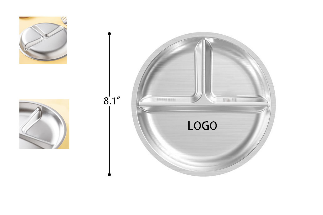 Stainless Children's Portion Plate