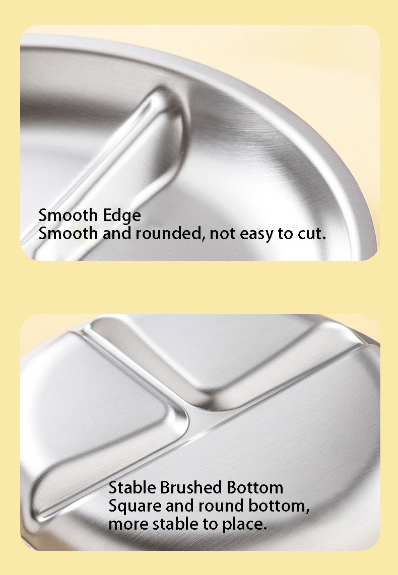 Stainless Children's Portion Plate