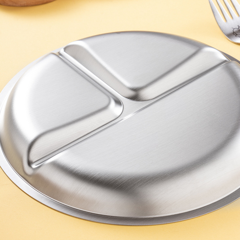 Stainless Children's Portion Plate
