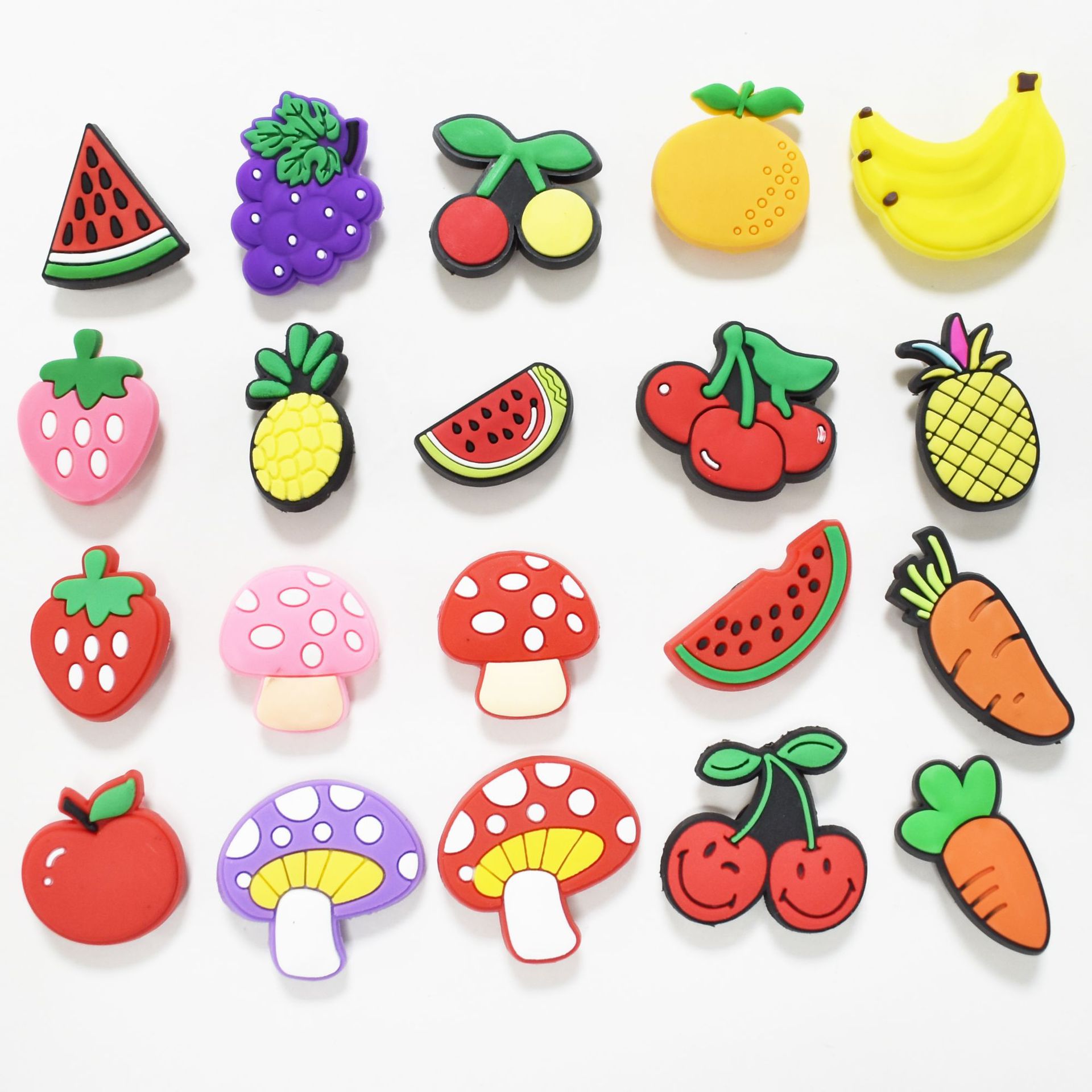 2D Custom-Molded PVC Charms- 1"