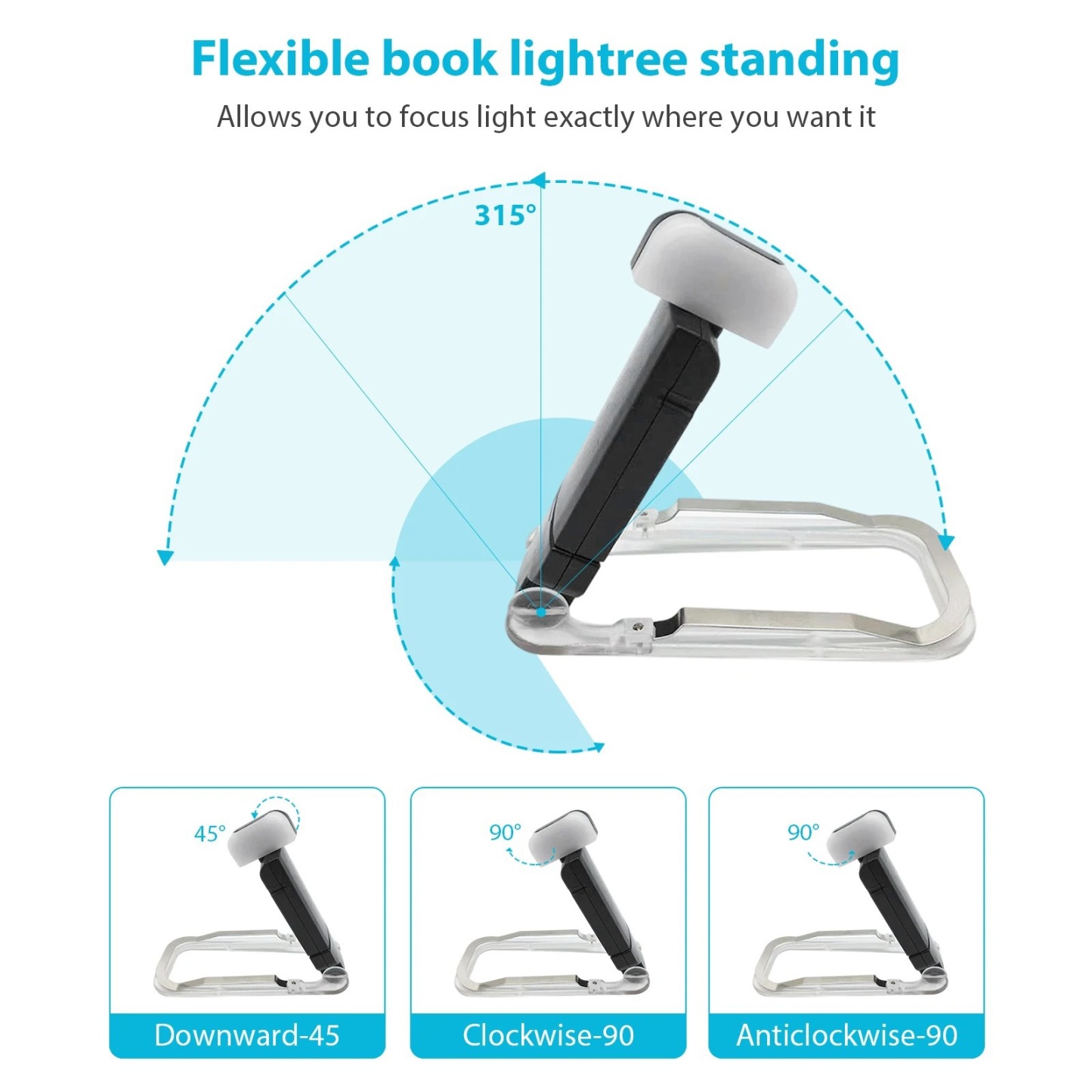 USB Charging Clip-on Reading Light