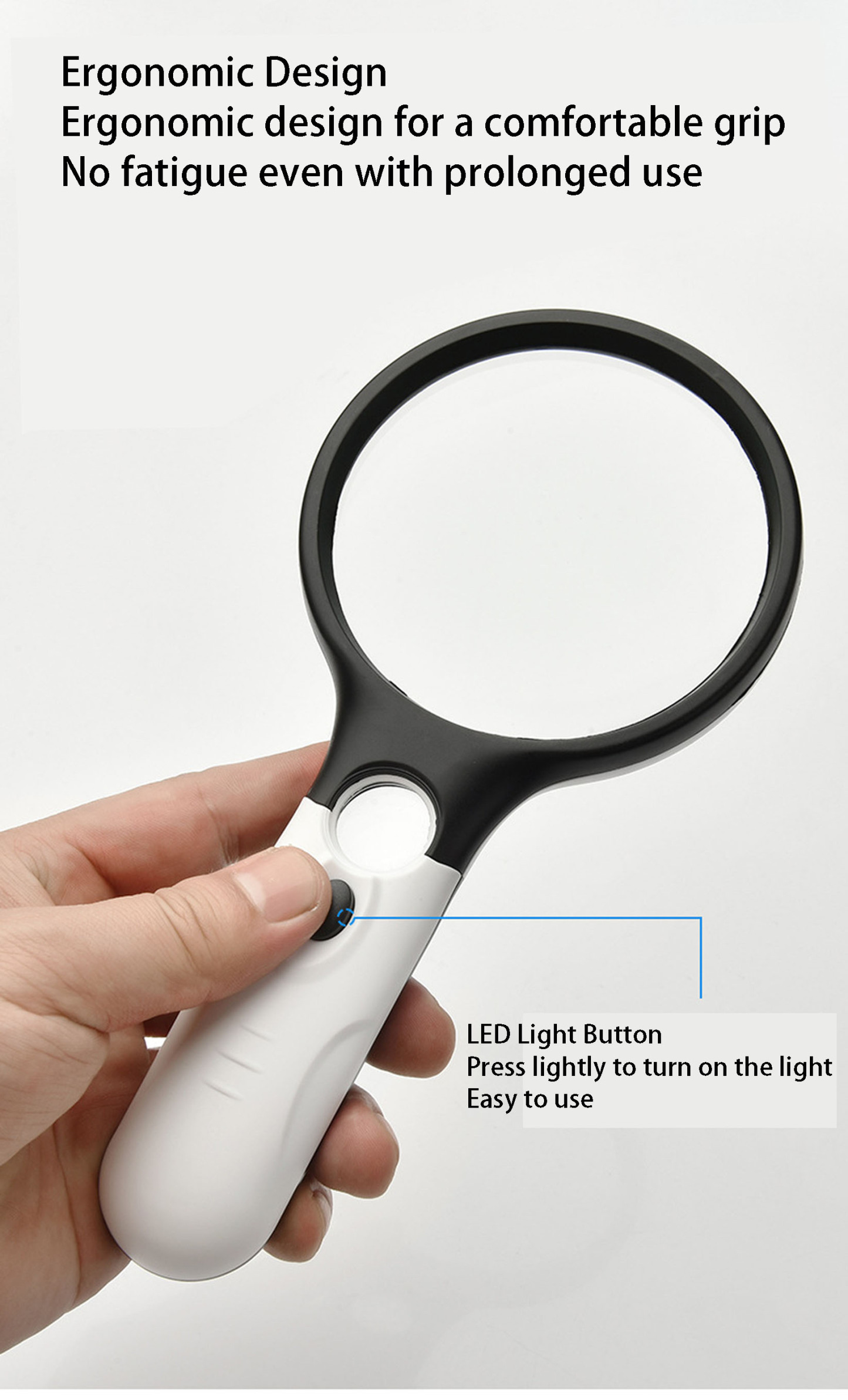 Handheld Magnifier with LED Light