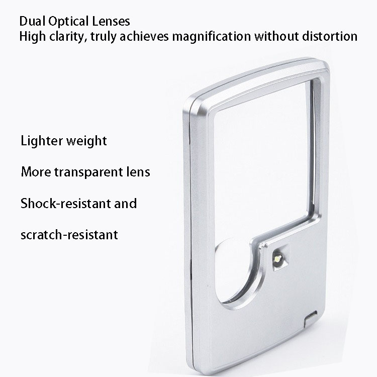 LED Light Square Magnifier