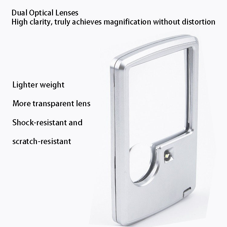 LED Light Square Magnifier