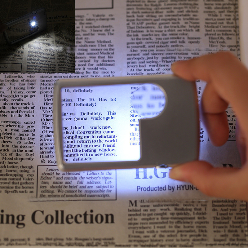 LED Light Square Magnifier