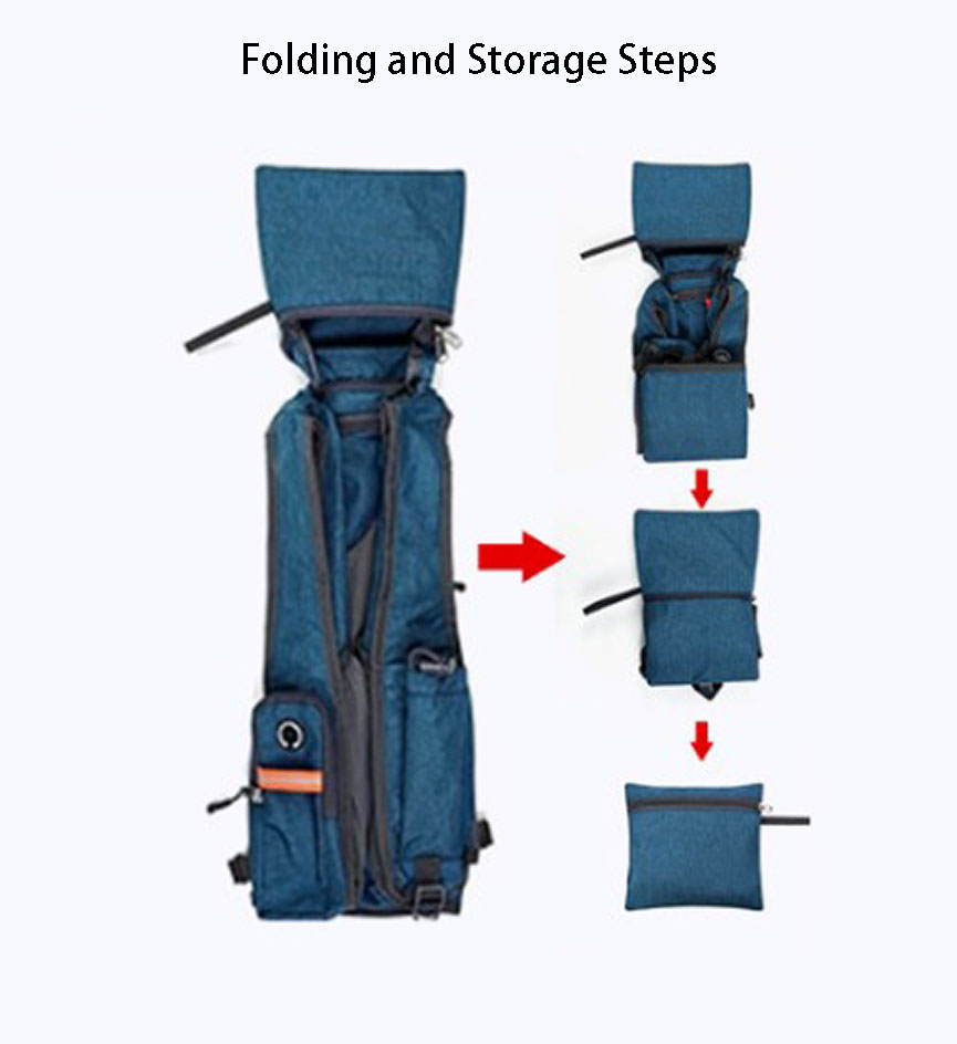 Polyester Foldable Hiking Vest Backpack