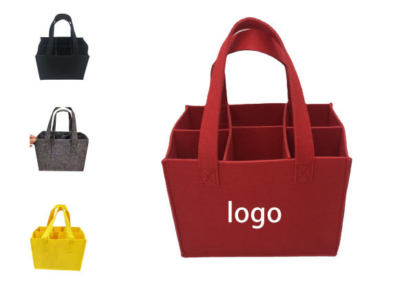Felt Wine Tote Bag