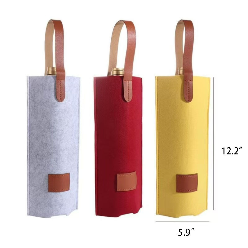 Felt Wine Tote Bag