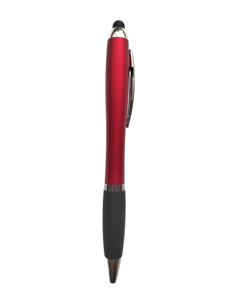 Twist Action LED Ballpoint Pen With Stylus