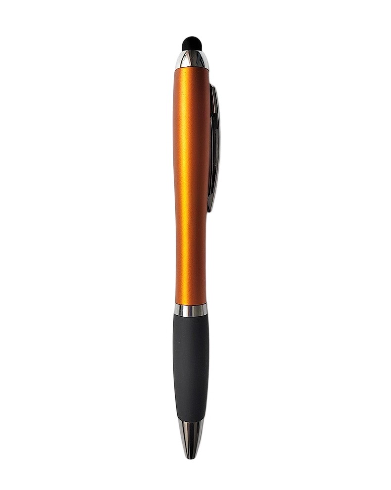 Twist Action LED Ballpoint Pen With Stylus