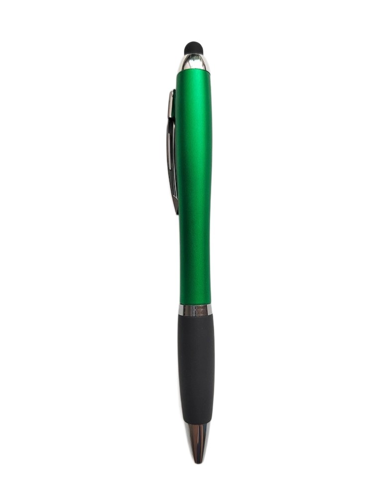 Twist Action LED Ballpoint Pen With Stylus