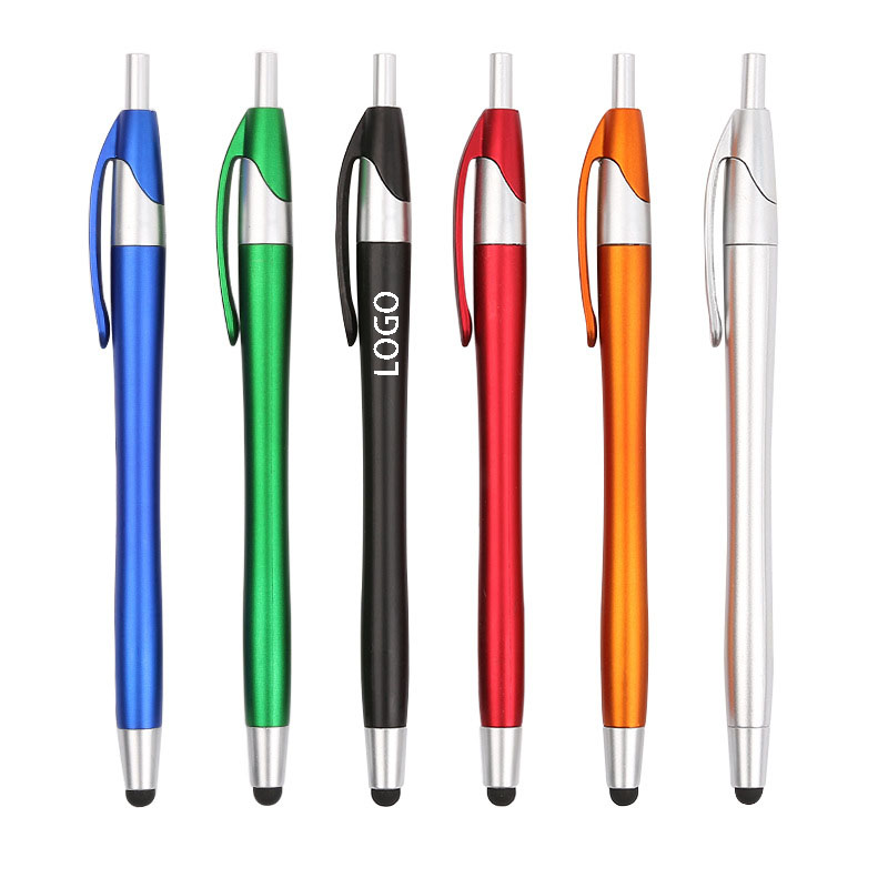 Retractable Ballpoint Pen With Stylus