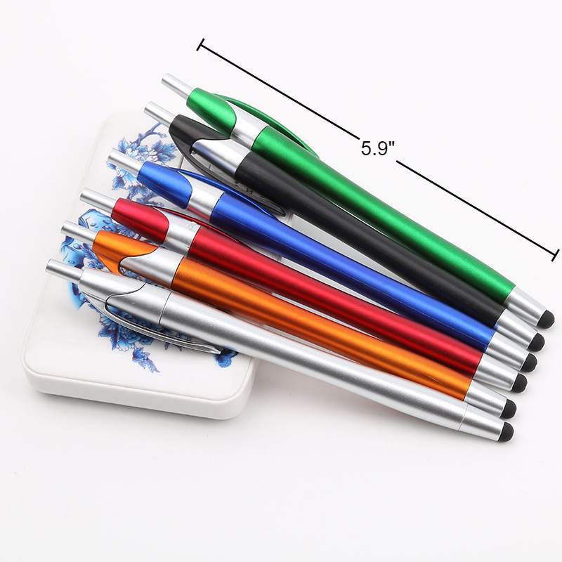 Retractable Ballpoint Pen With Stylus
