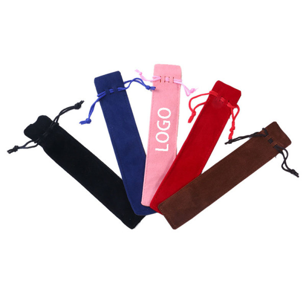 Velvet Drawstring Pen Pouch