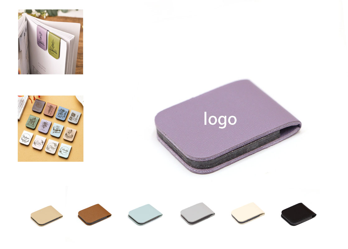 PU Leather Magnetic Bookmark