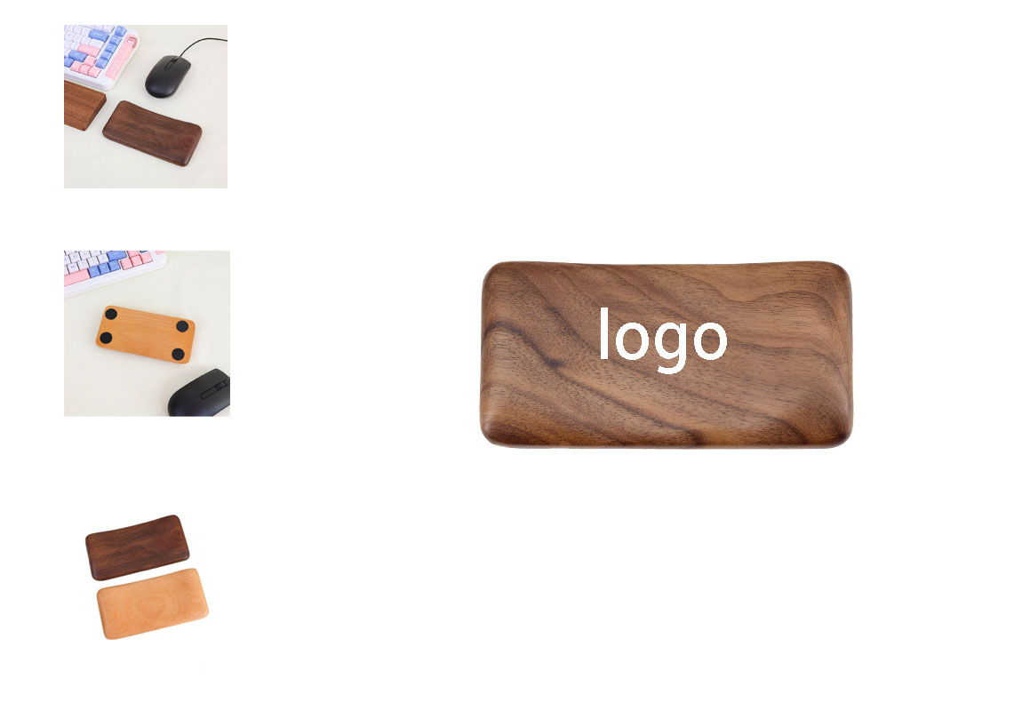Black Walnut Keyboard & Mouse Wrist Rest