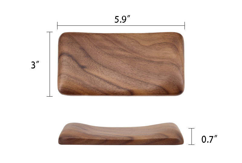 Black Walnut Keyboard & Mouse Wrist Rest