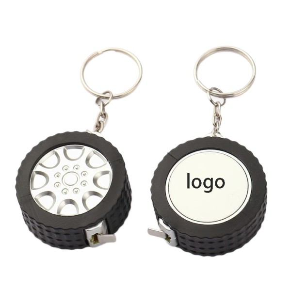 Mini Steel Tape Measure Keychain