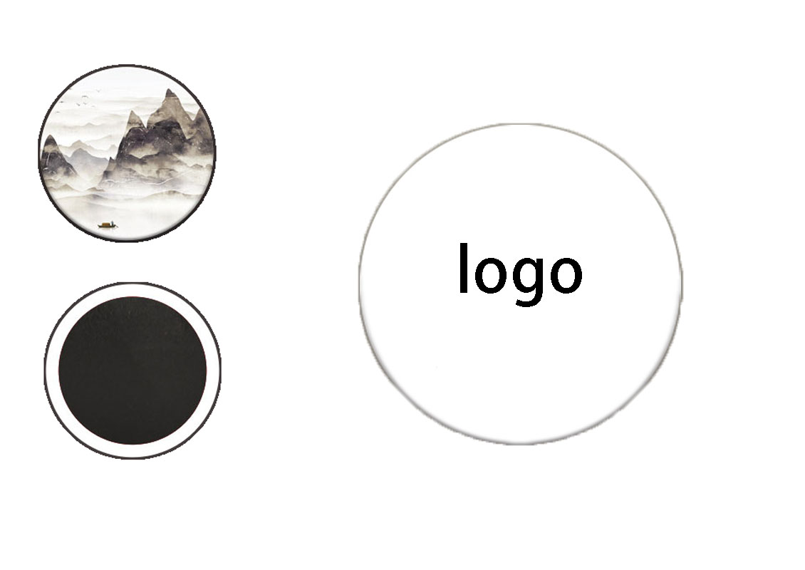 Round Ceramic Fridge Magnet