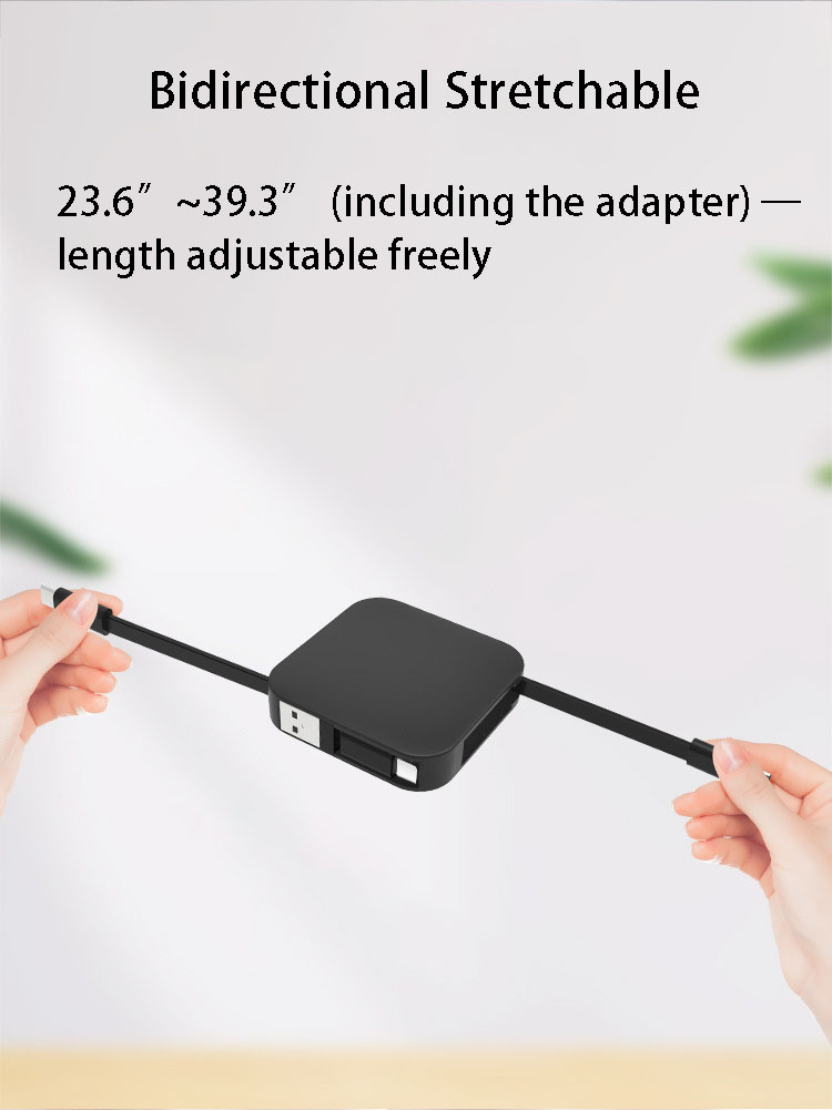 Multifunctional 4-in-1 Retractable Charging Cable
