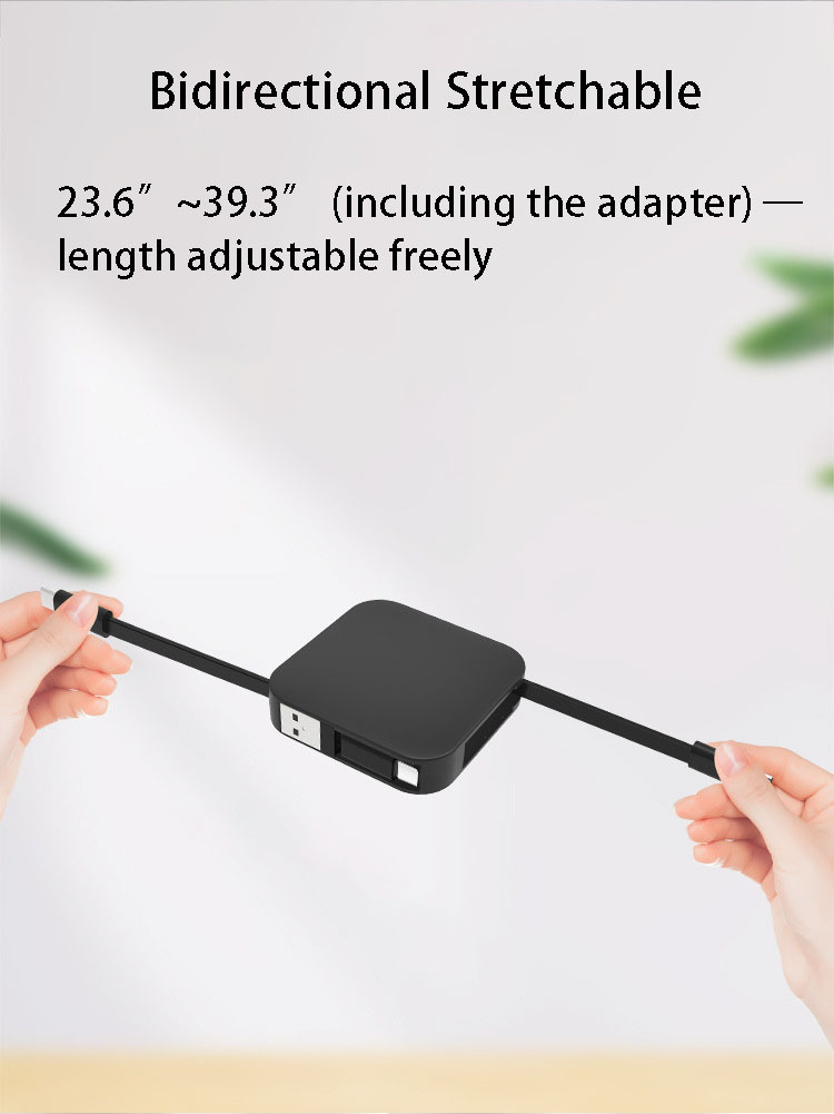 Multifunctional 4-in-1 Retractable Charging Cable
