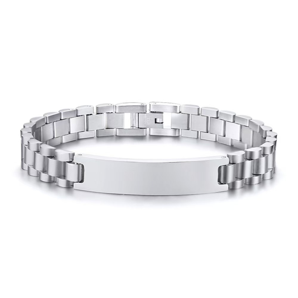 Stainless Steel Adjustable Engravable Bracelet