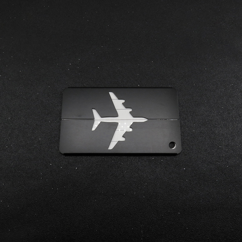 Aluminum Alloy Airplane-shaped Luggage Tag