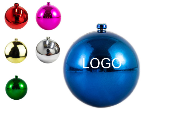 Electroplated Plastic Christmas Baubles-2.7"