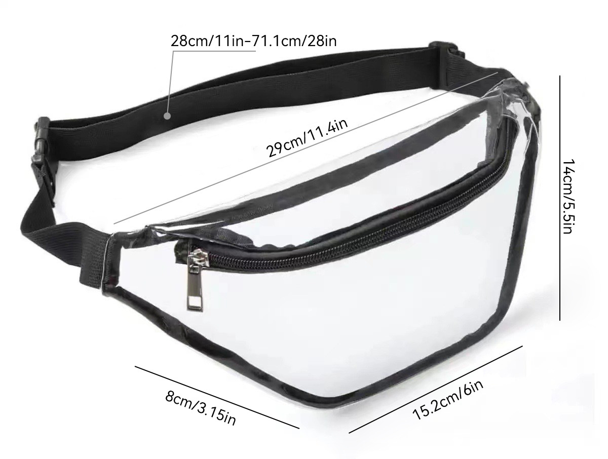 Transparent PVC Waterproof Fanny Pack