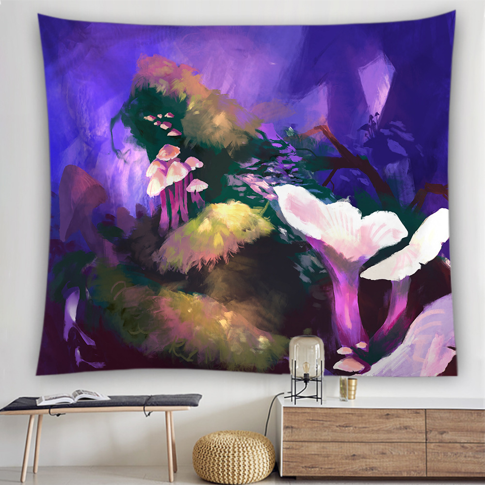 Full Color Print Polyester Wall Hanging Tapestry-78"x59"