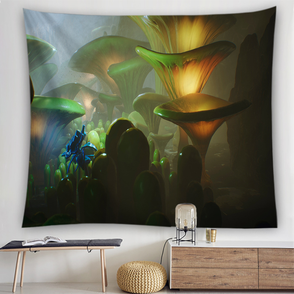 Full Color Print Polyester Wall Hanging Tapestry-78"x59"