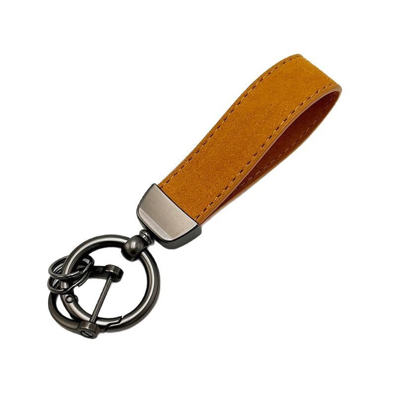 Faux Leather Car Keychain