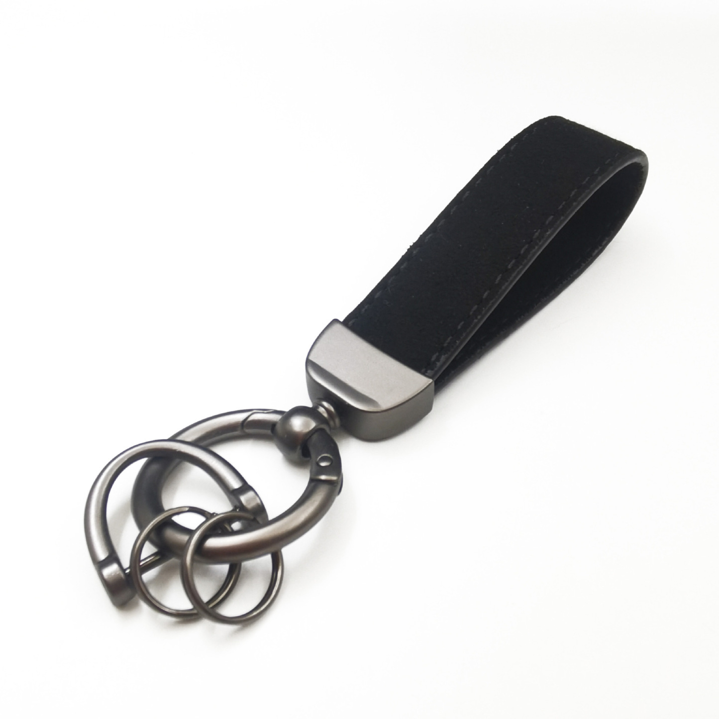 Faux Leather Car Keychain