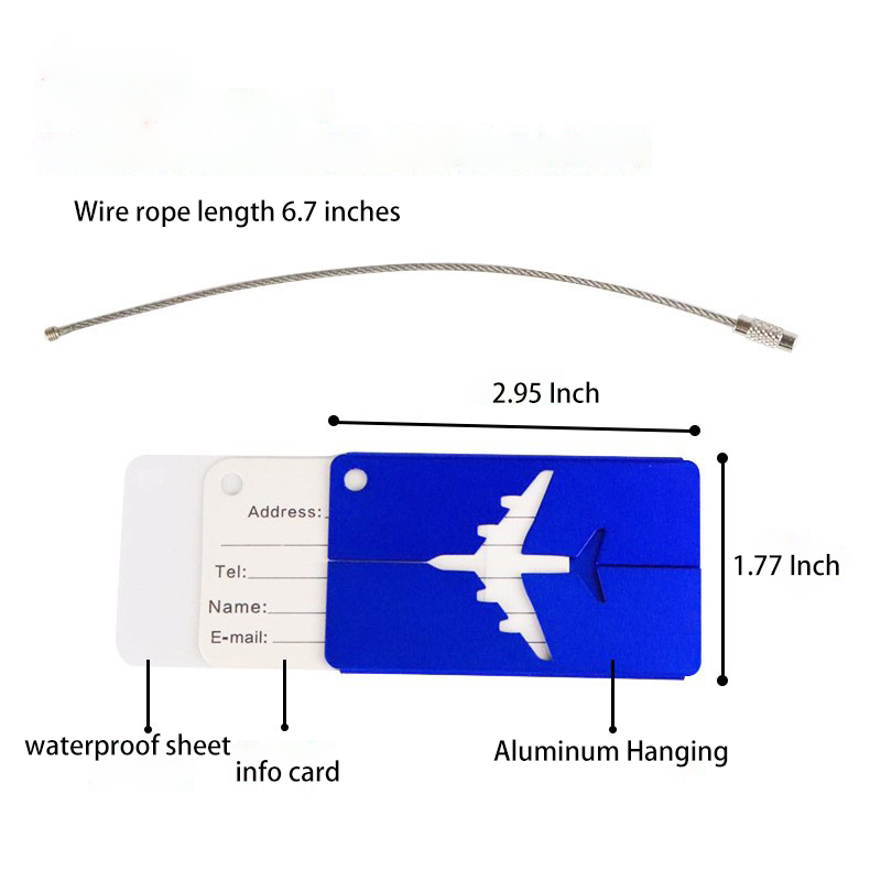 Aluminum Luggage Tag