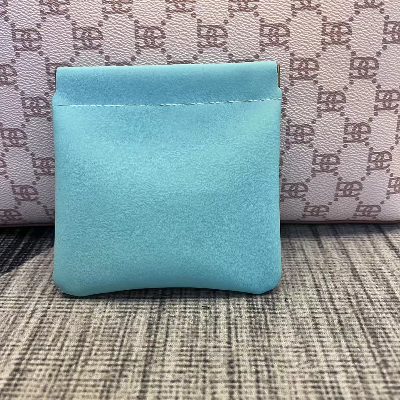 PU Leather Coin Pincher Bag