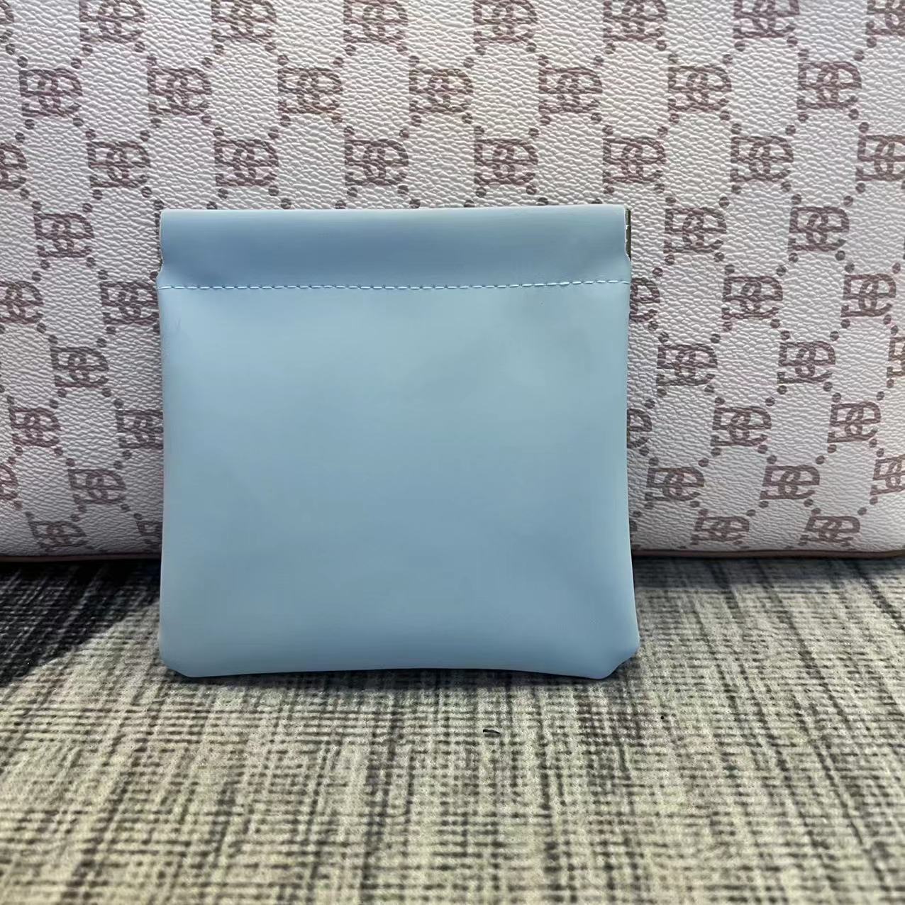 PU Leather Coin Pincher Bag