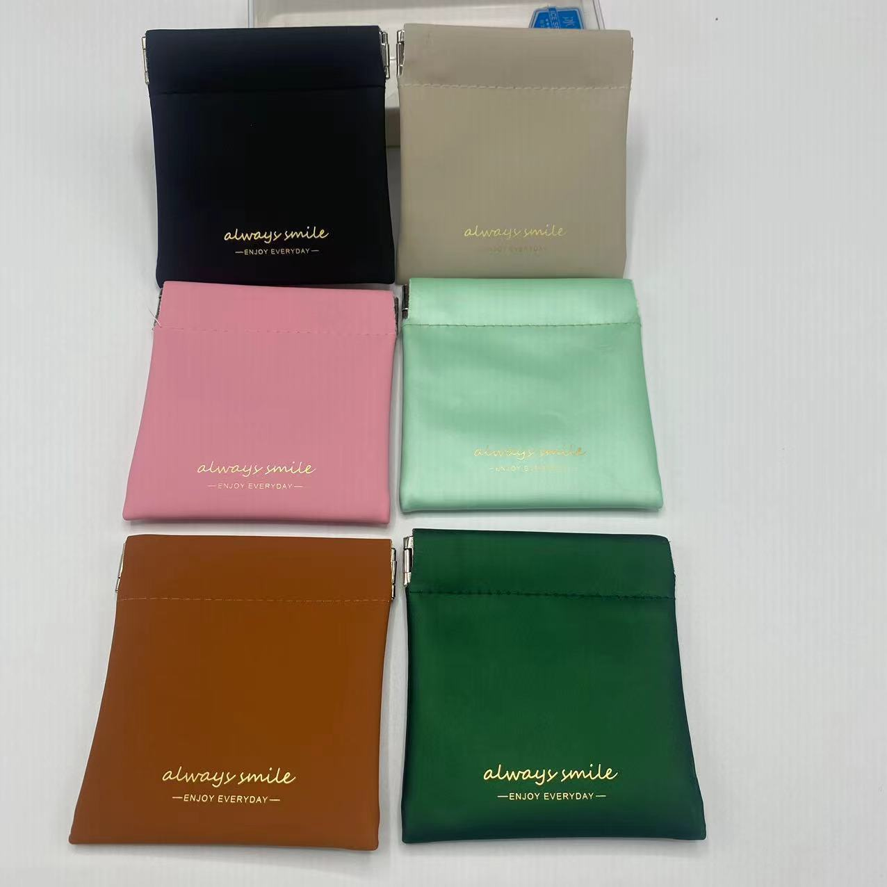 PU Leather Coin Pincher Bag