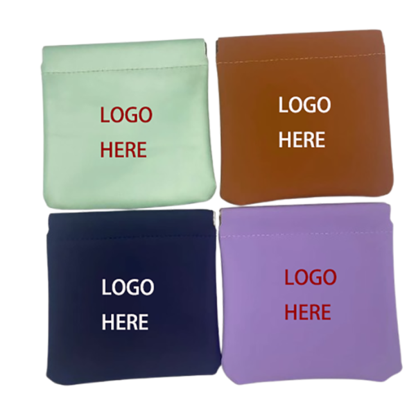 PU Leather Coin Pincher Bag