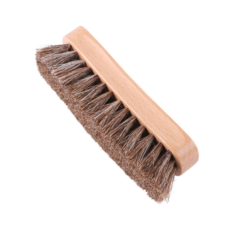 5.9" Wood Horsehair Shoe Brush