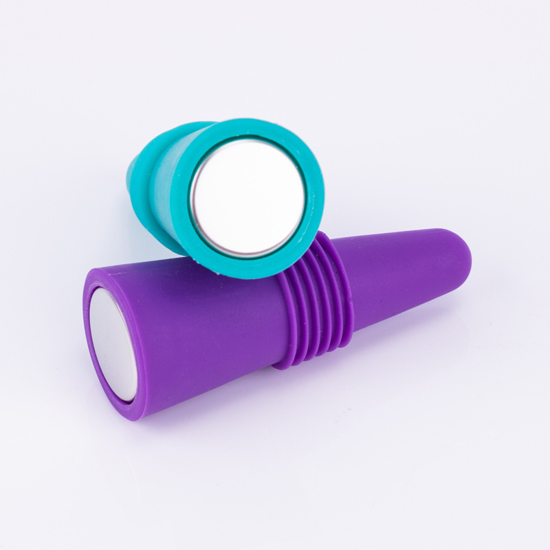 Silicone Stainless Steel Wine Bottle Stopper