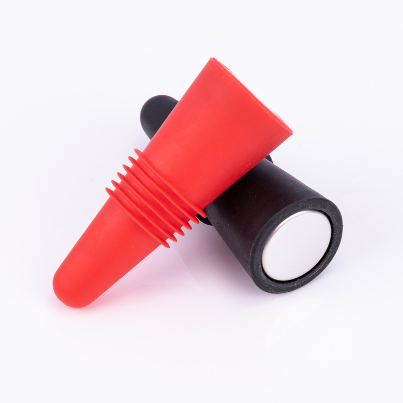 Silicone Stainless Steel Wine Bottle Stopper